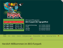 Tablet Screenshot of beo-funpark.ch
